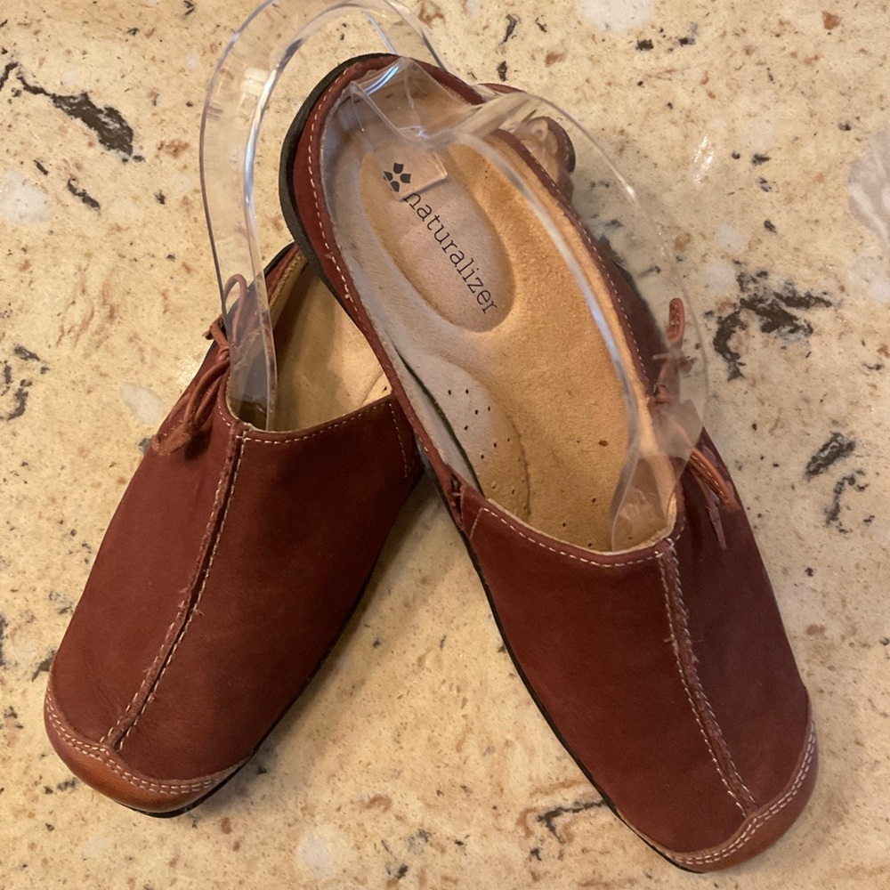 NATURALIZER Suede & leather mules speak comfort and style.